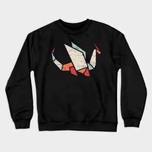 Retro Low Poly Dragon Crewneck Sweatshirt